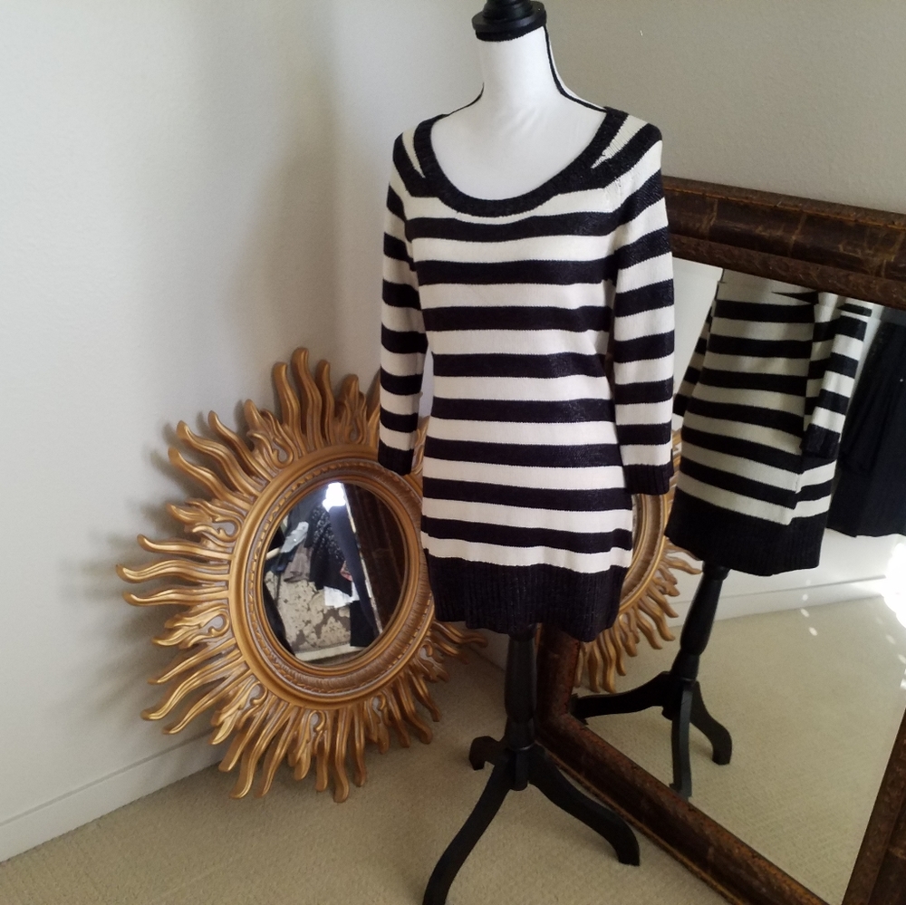 INC Tunic stripe sweater